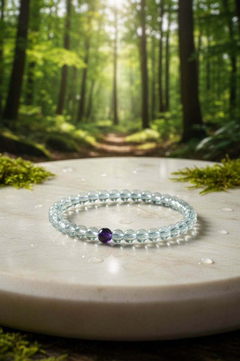 Child's Aquamarine Gemstone Bracelet