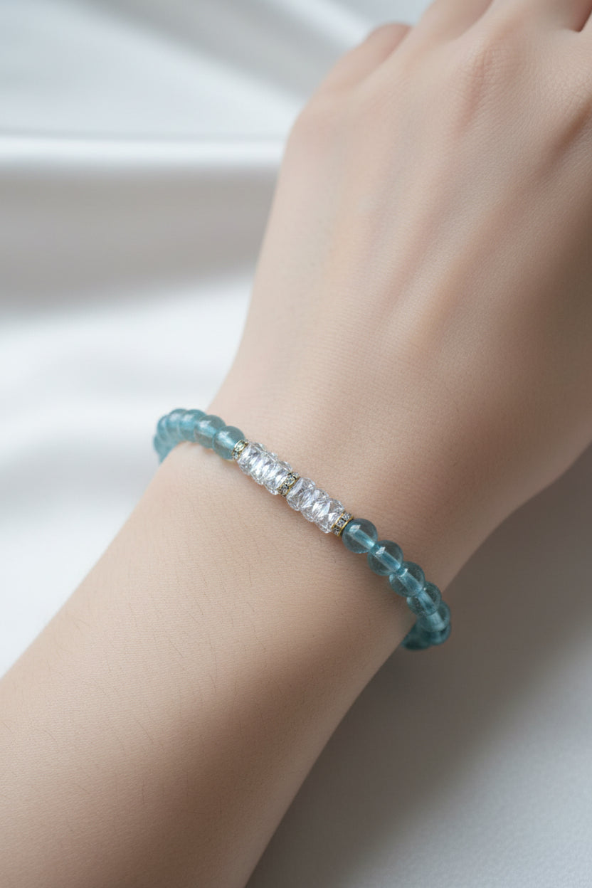 Children's Aquamarine Tranquility Bracelet