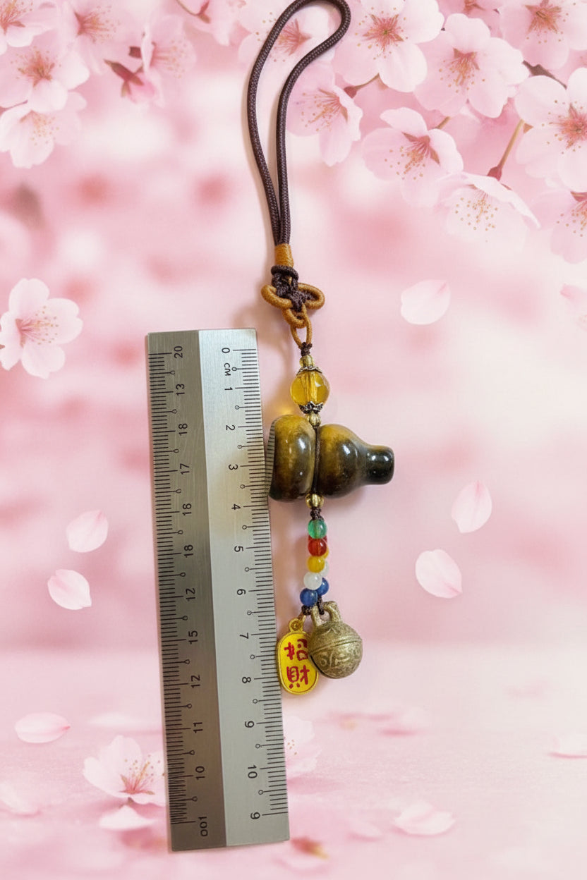 Yellow Tiger's Eye Gourd Charm