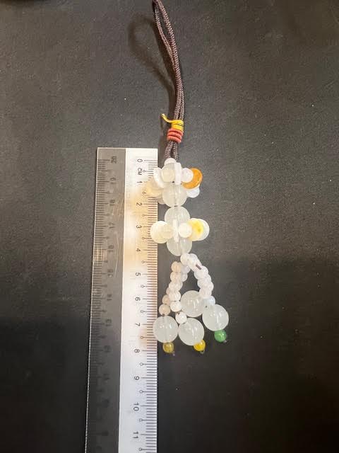 Lotus Burmese Jade charm