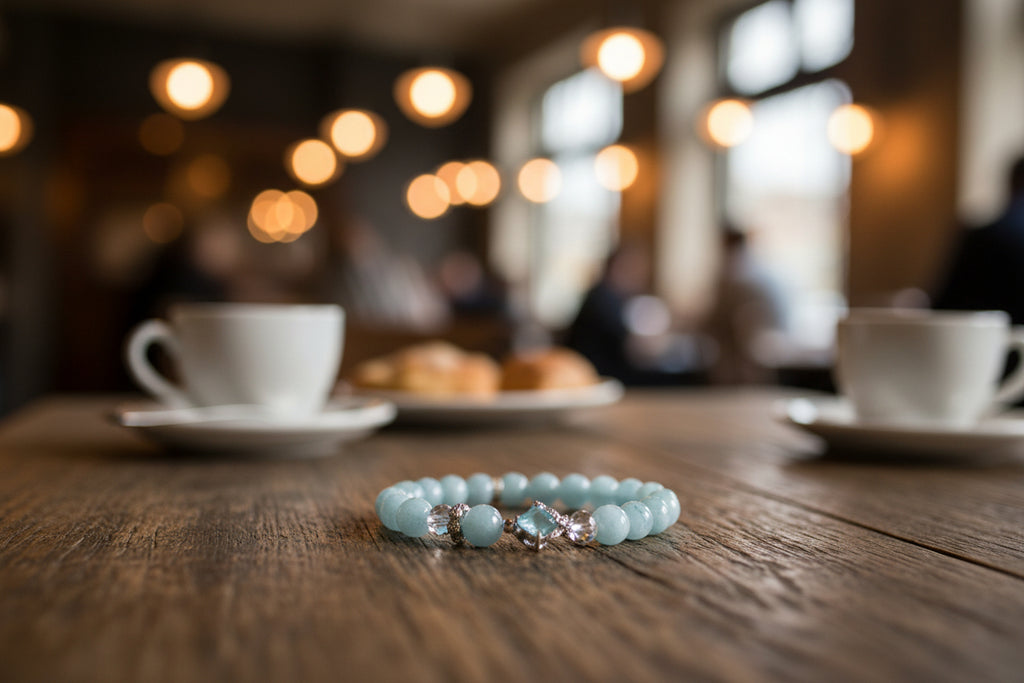 Dreamy Butterfly Aquamarine Bracelet