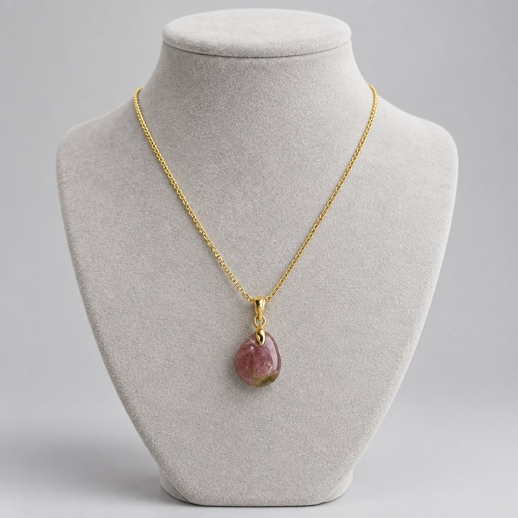 Watermelon Tourmaline Necklace