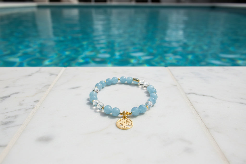 Serene Elegance Aquamarine Bracelet