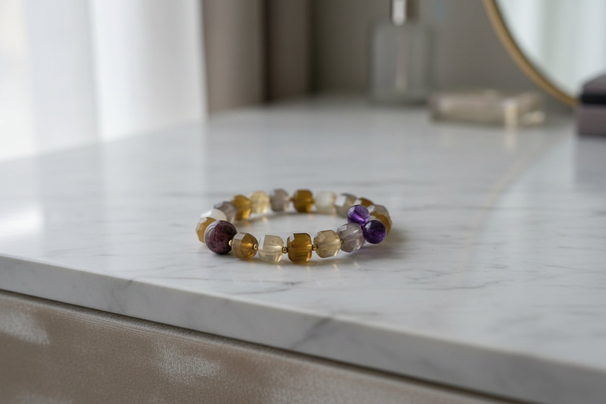 Wealth Attracting Yellow Agate Bracelet