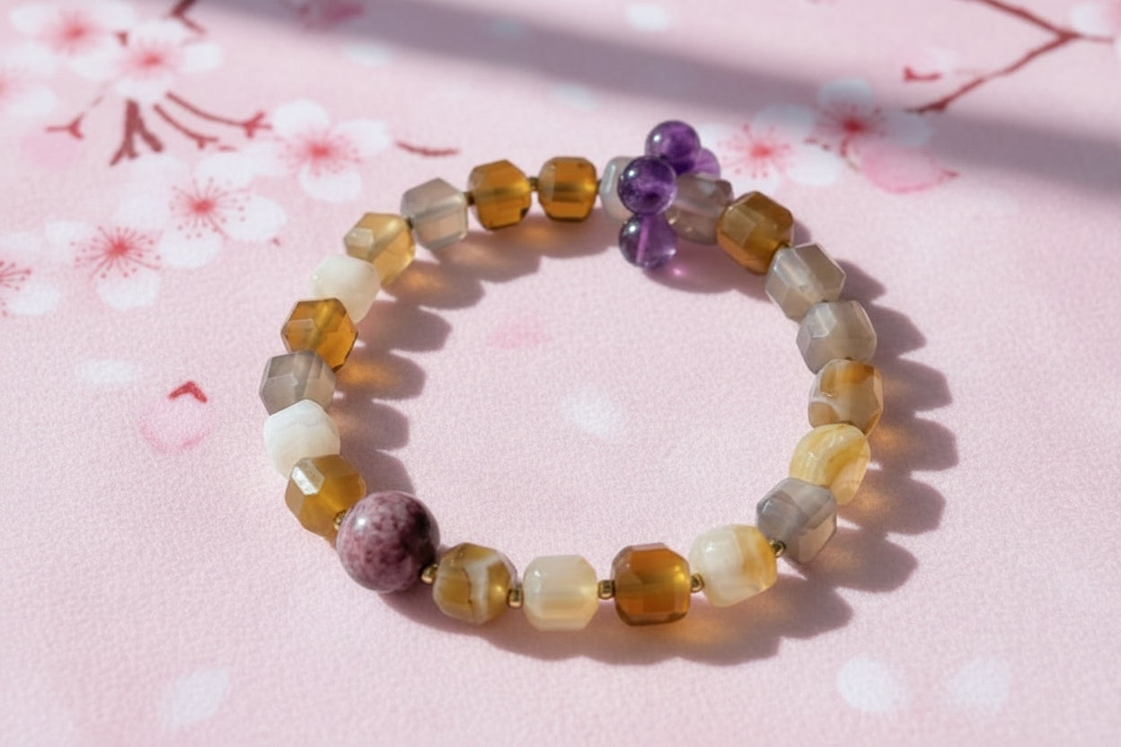 Wealth Attracting Yellow Agate Bracelet