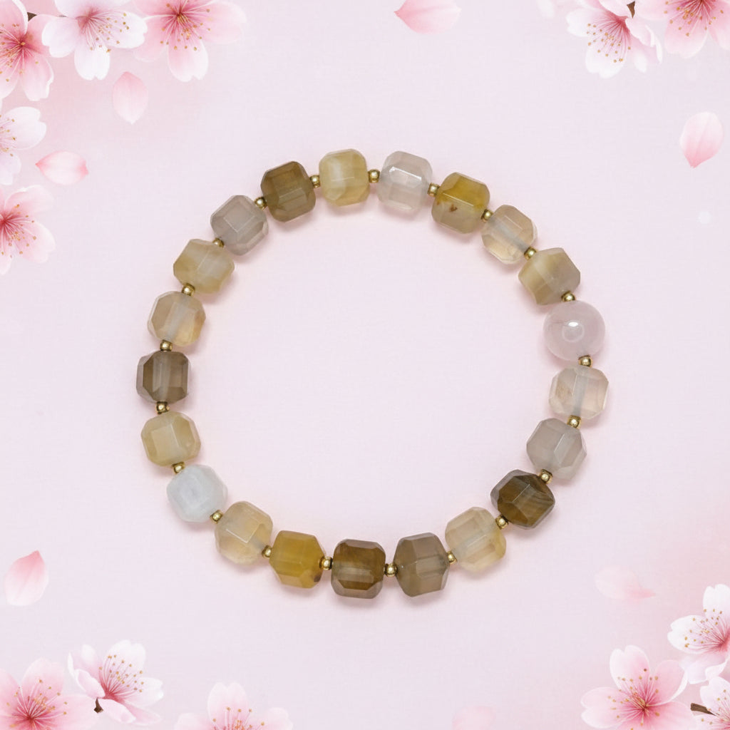 Yellow Persian Agate Wealth and Joy Bracelet