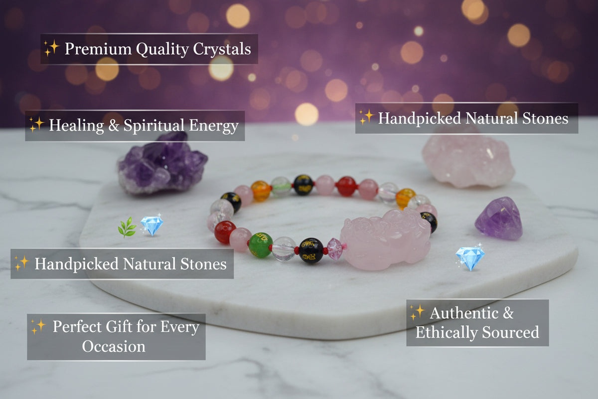 Double Pixiu Rose Quartz Bracelet