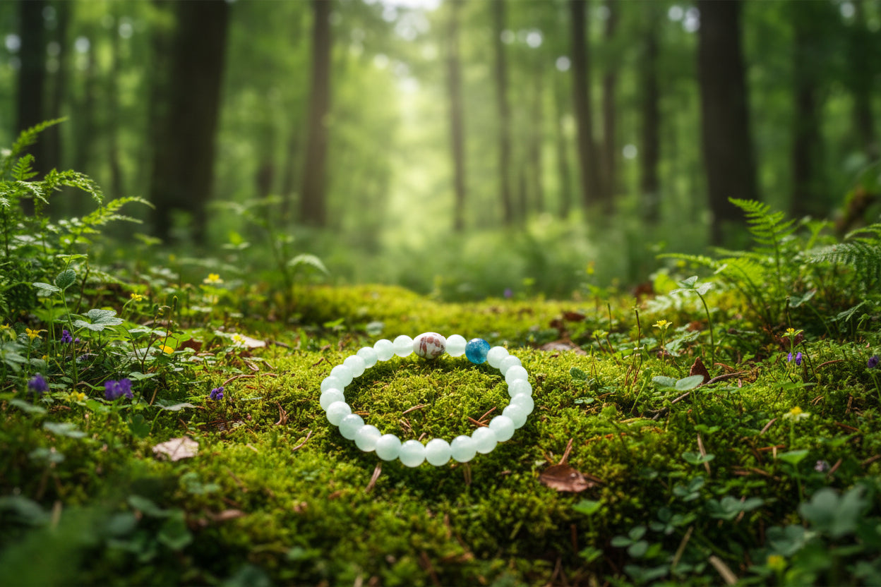 Harmony Prehnite & Lapis Lazuli Bracelet