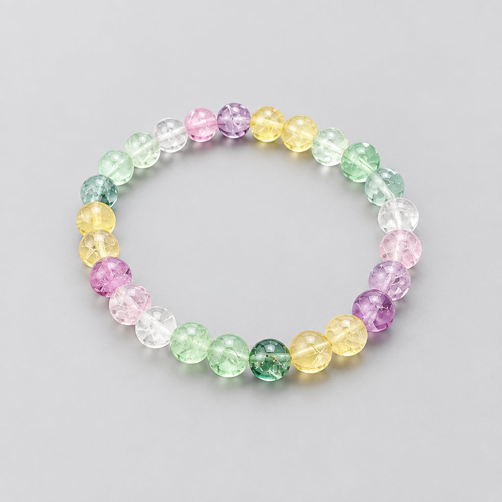 Colored Fluorite (8M) Bracelet