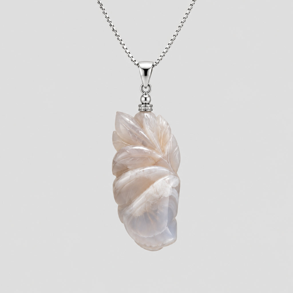 Xinghua Chalcedony Pendant Necklace