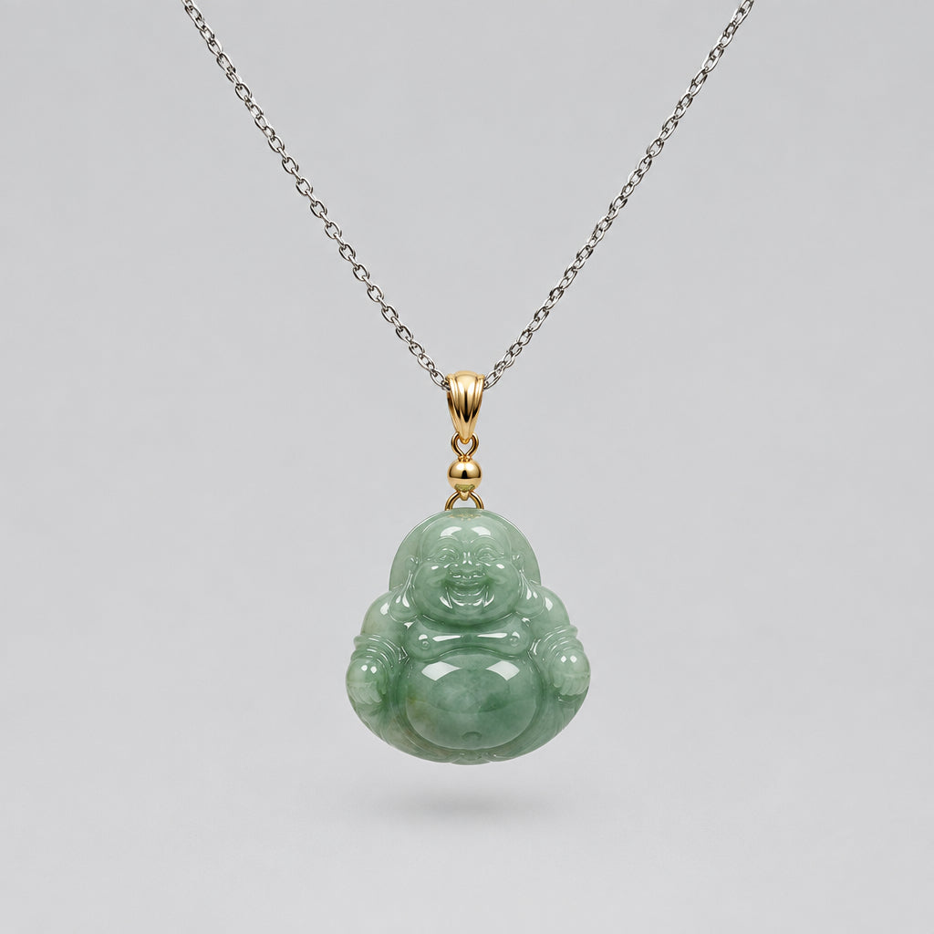 Burmese Jade Buddha Necklace