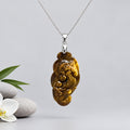 Pixiu (mythical creature) Pendant with Yellow Tiger's Eye Stone necklace