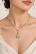 Burmese Jade Safety Buckle Necklace