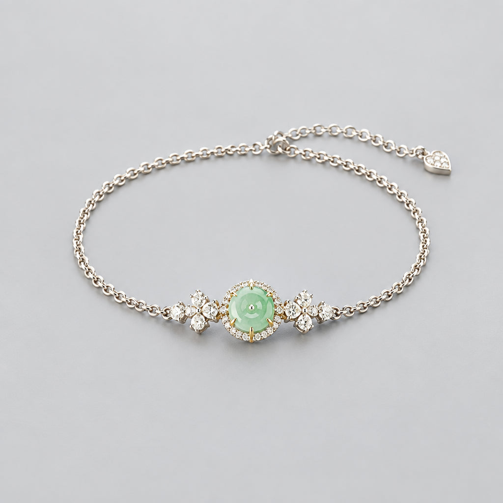 Burmese Jade Safety Buckle Bracelet