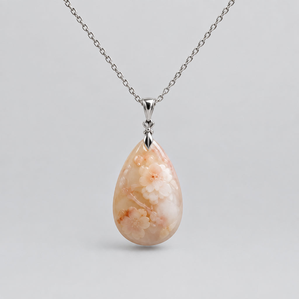 Cherry Blossom Jade Necklace