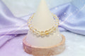 Six-Syllable Mantra White Crystal Bracelet