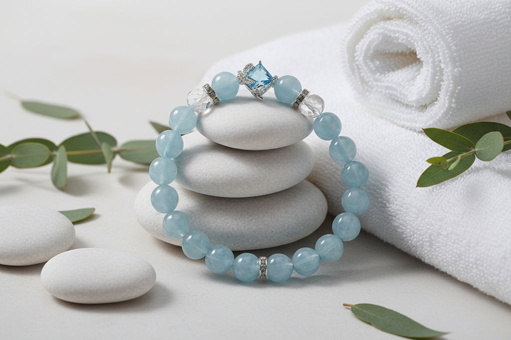 Dreamy Butterfly Aquamarine Bracelet