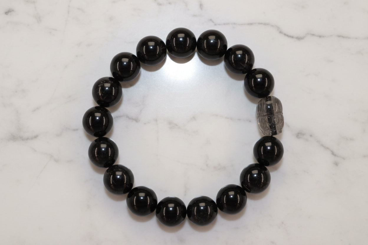 Black Rutilated Quartz Pixiu Bracelet