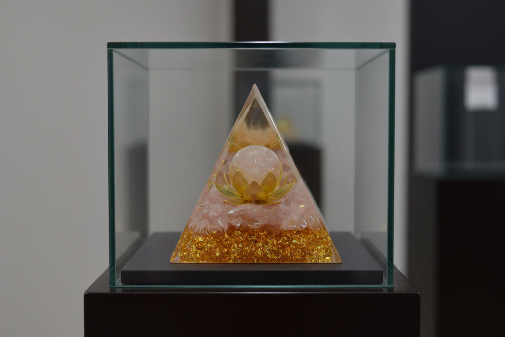 Rose Quartz Orgone Pyramid