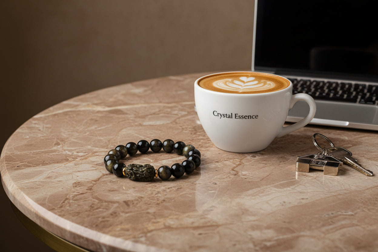 Golden Obsidian Pixiu Bracelet
