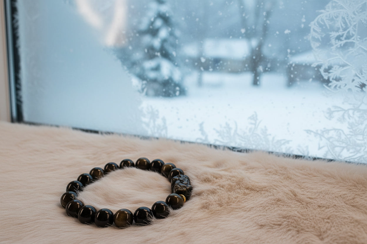 Golden Obsidian Pixiu Bracelet