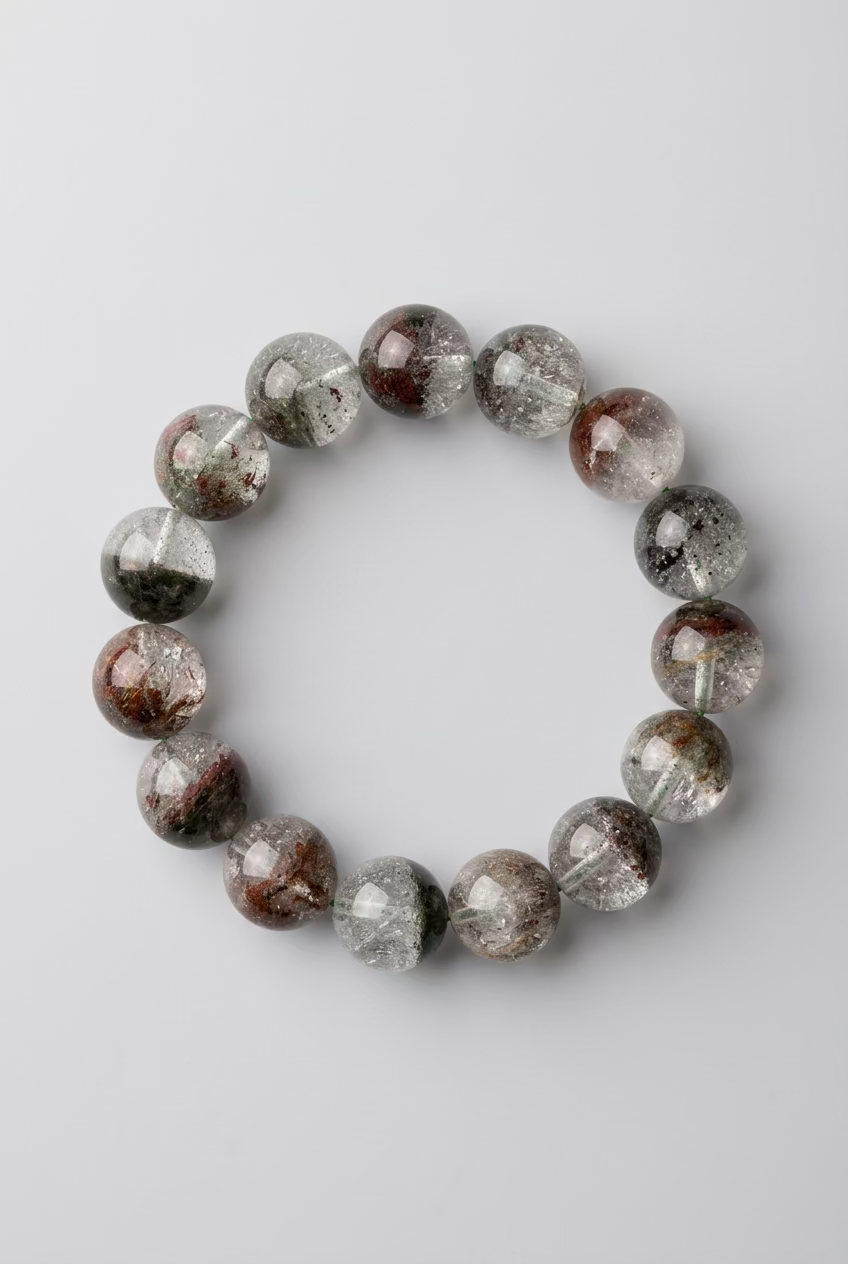 Half-Battered Green Phantom Quartz (14M)