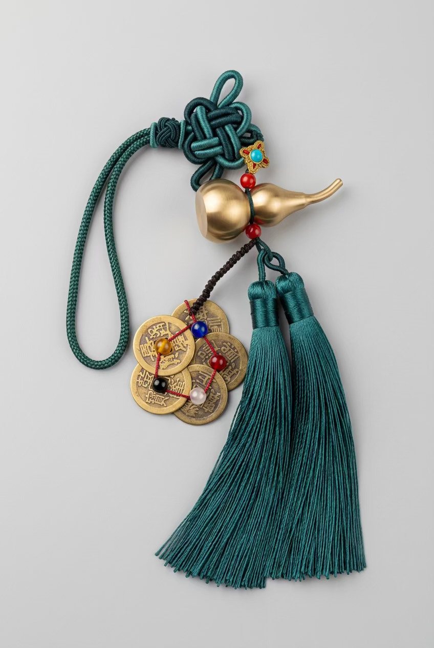 Copper Gourd Feng Shui Charm