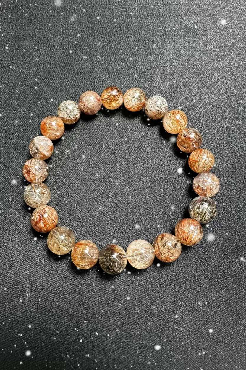 Black Gold Super Seven Crystal Bracelet (9m)