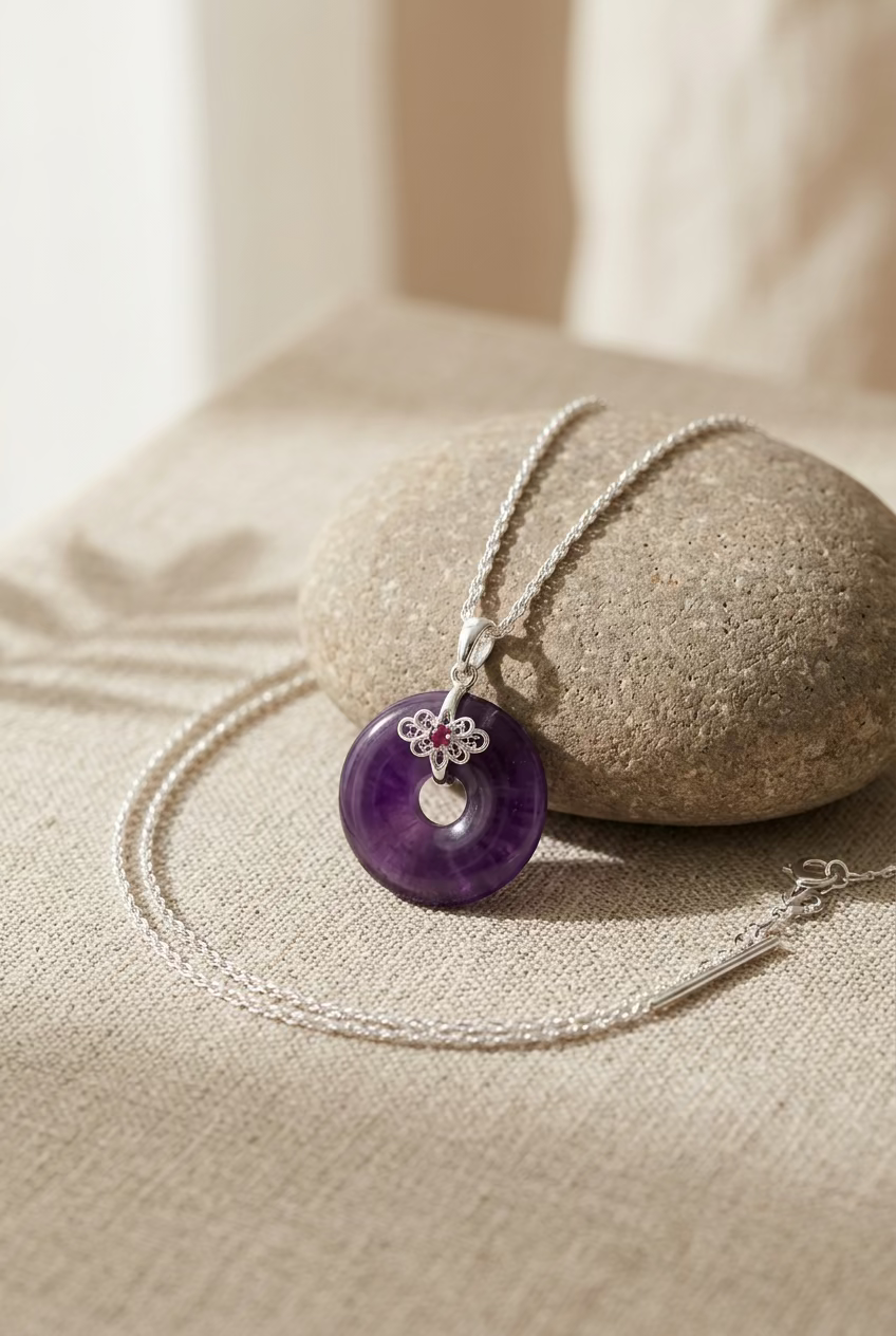 Amethyst Safety Buckle