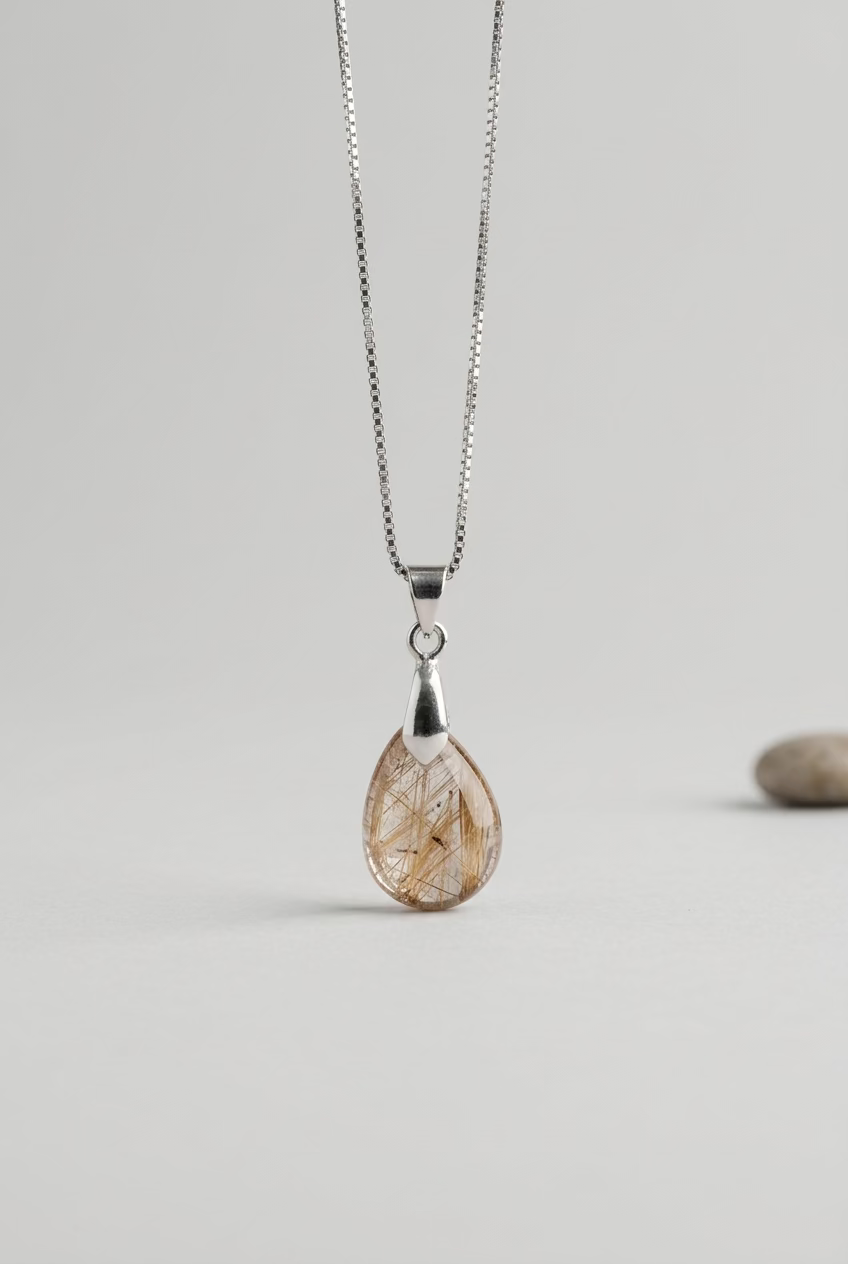 Titanium Crystal Necklace