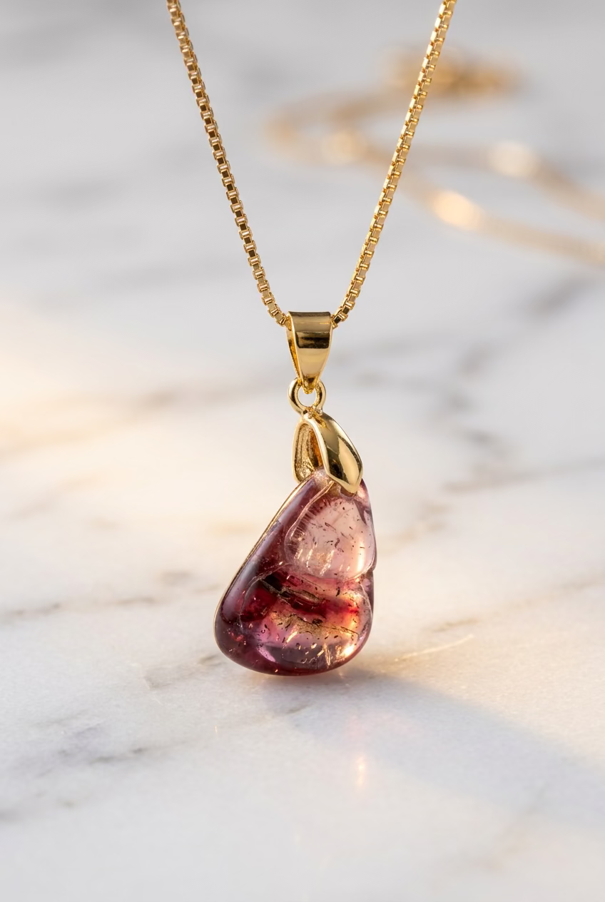 Watermelon Tourmaline Necklace