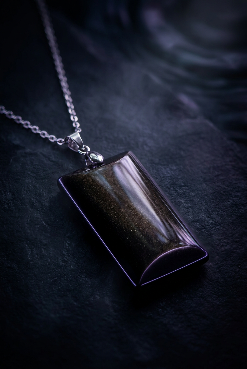 Obsidian Necklace Pendent