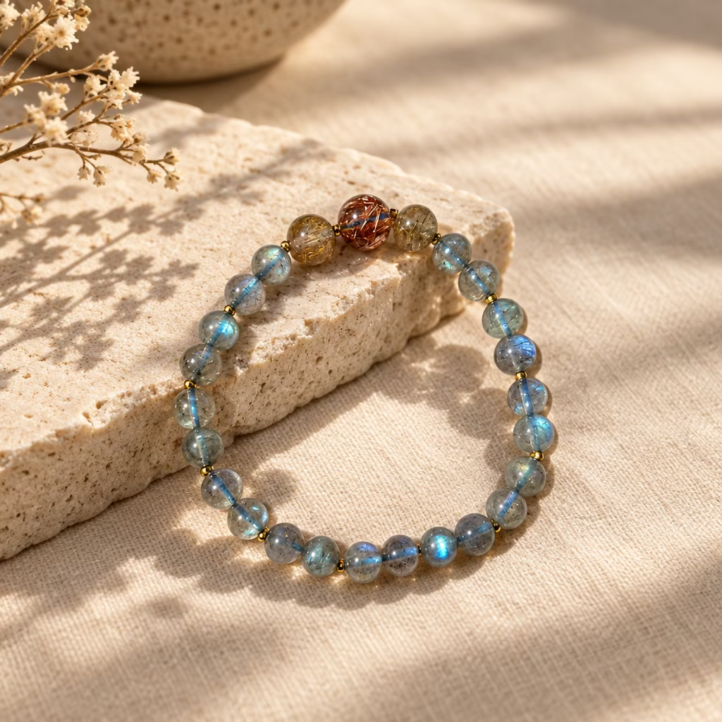 Labradorite, Black Gold Superior (6/7M)