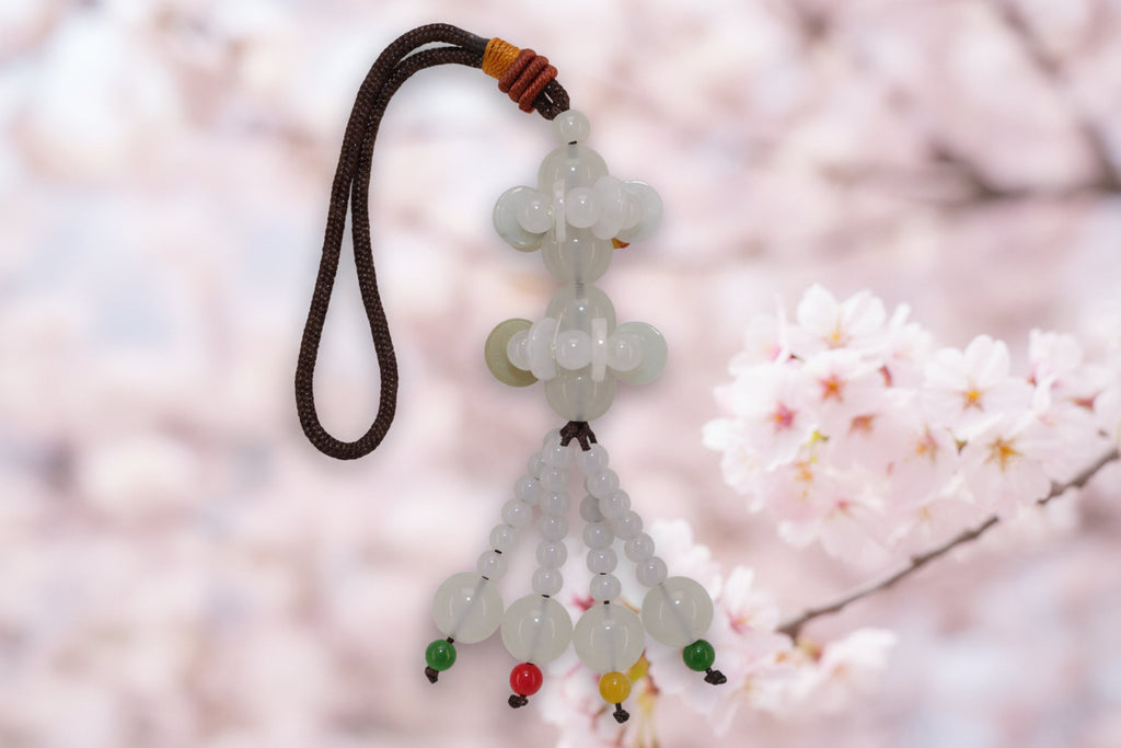 Lotus Burmese Jade charm