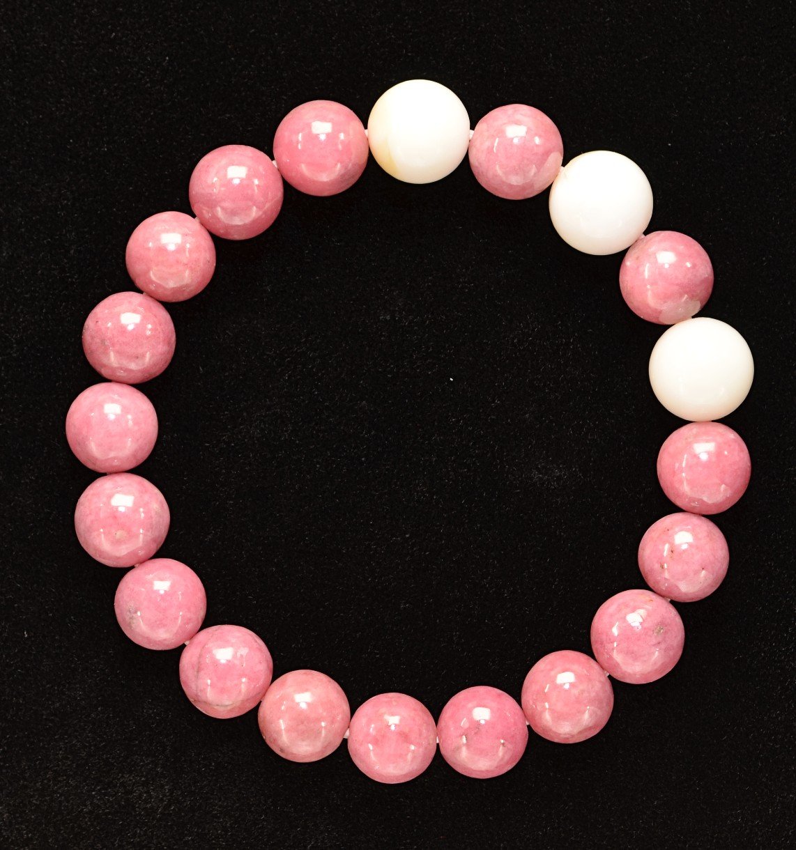 Rhodonite Healing Bracelet - Rose Quartz