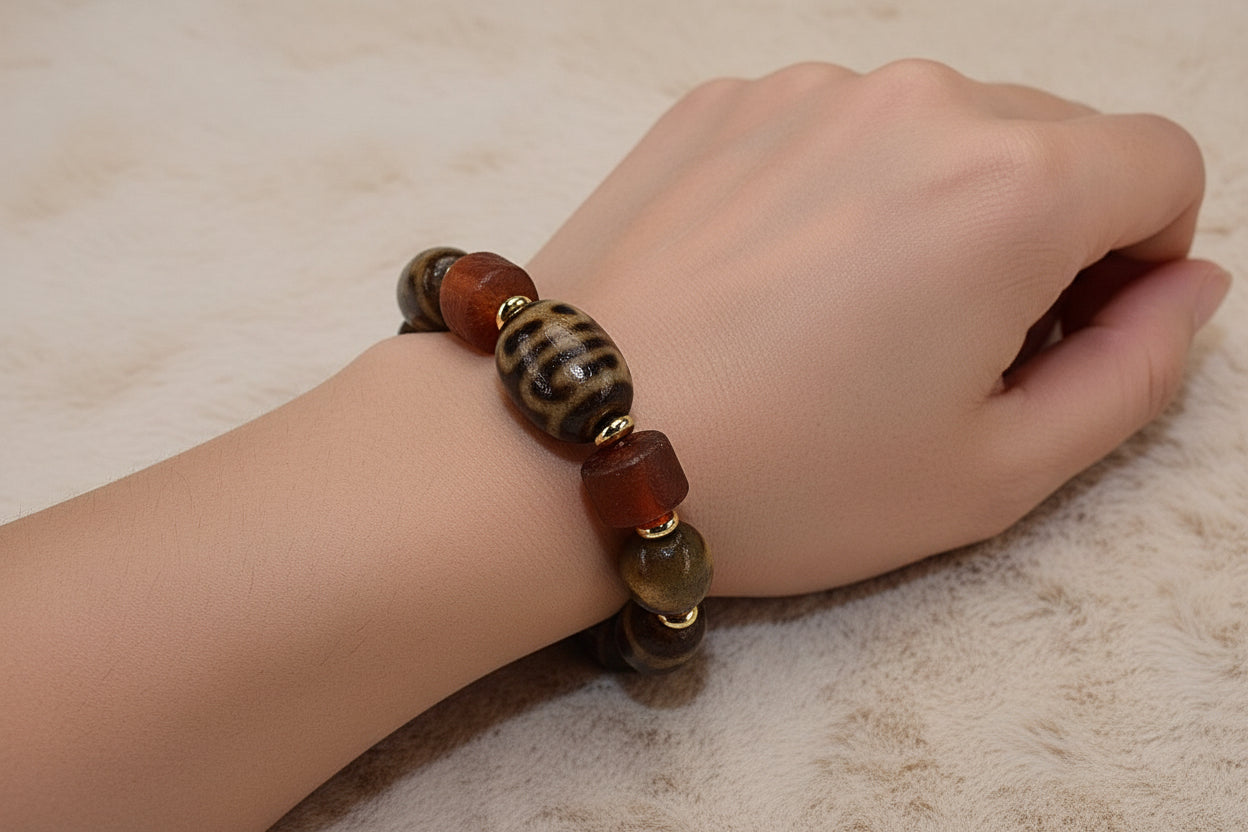 Mystical Dzi Bead Bracelet