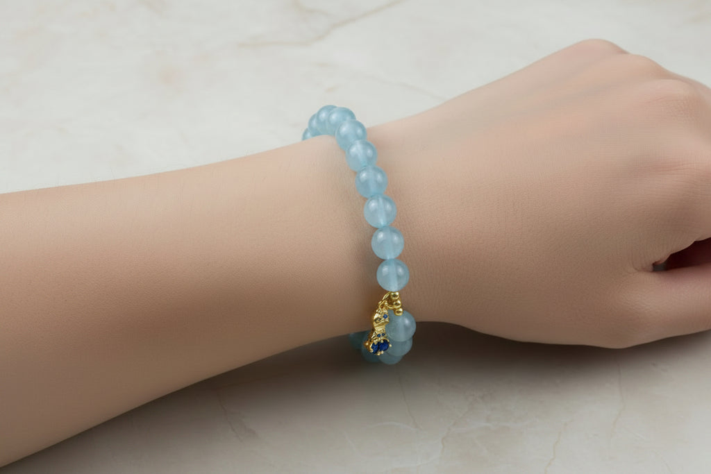 Tranquil Courage Aquamarine Bracelet