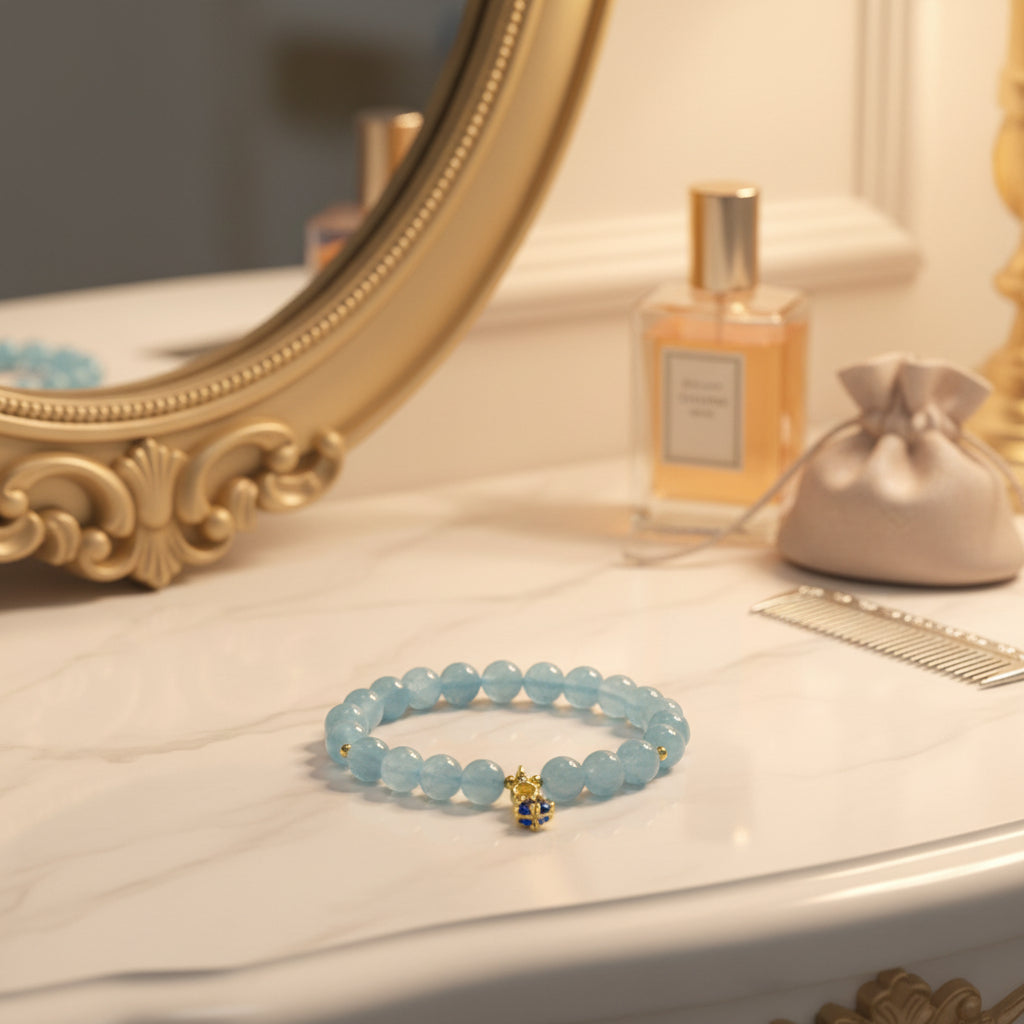 Tranquil Elegance Aquamarine Bracelet