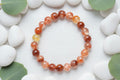 Red Glue Flower Bracelet