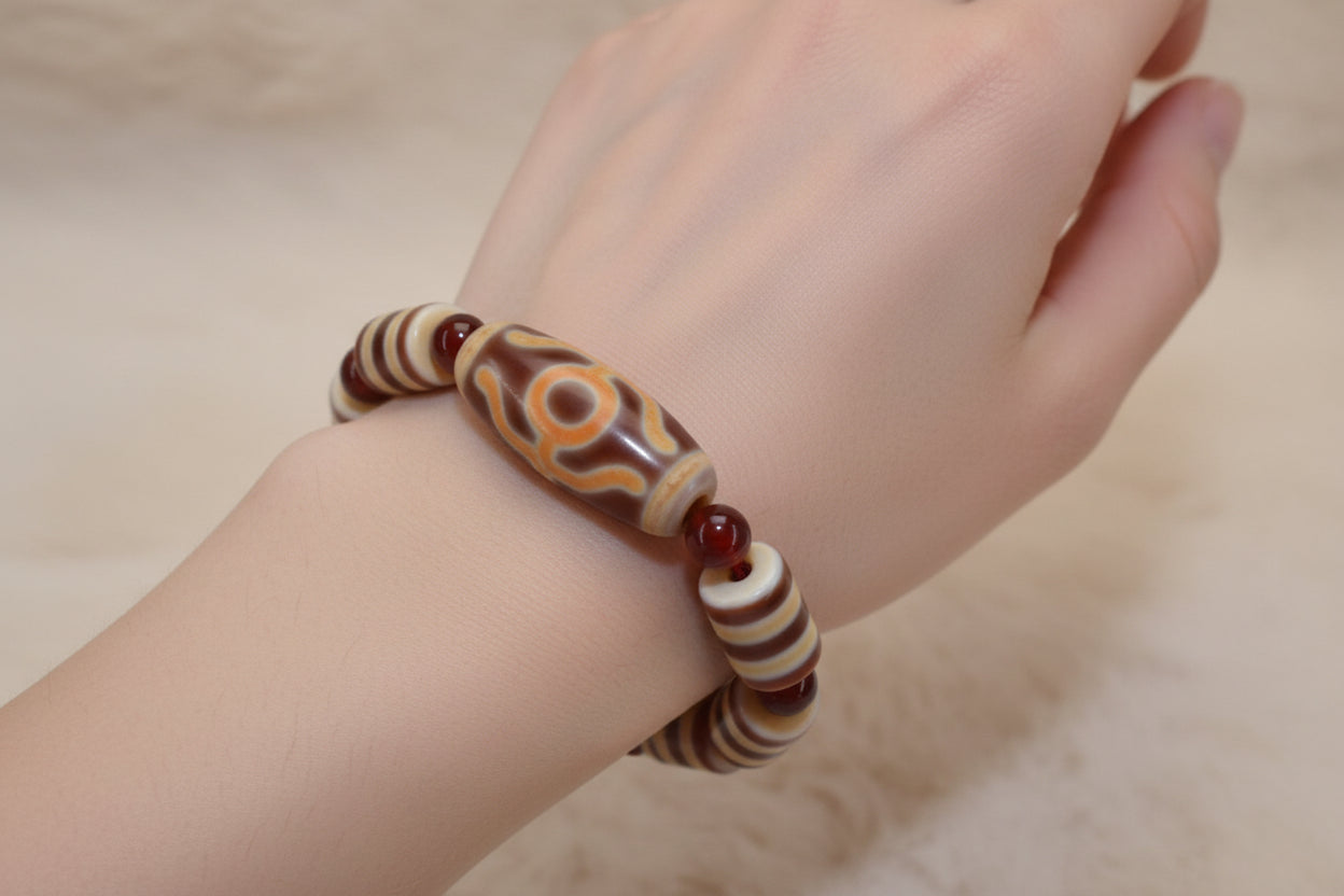 Mystic Tibetan Dzi Bead Bracelet