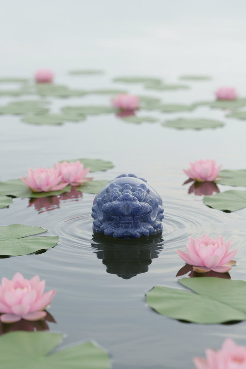 Blue Crystal Dragon Turtle of Prosperity