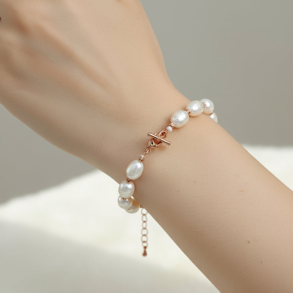 Natural Elegance Pearl Bracelet