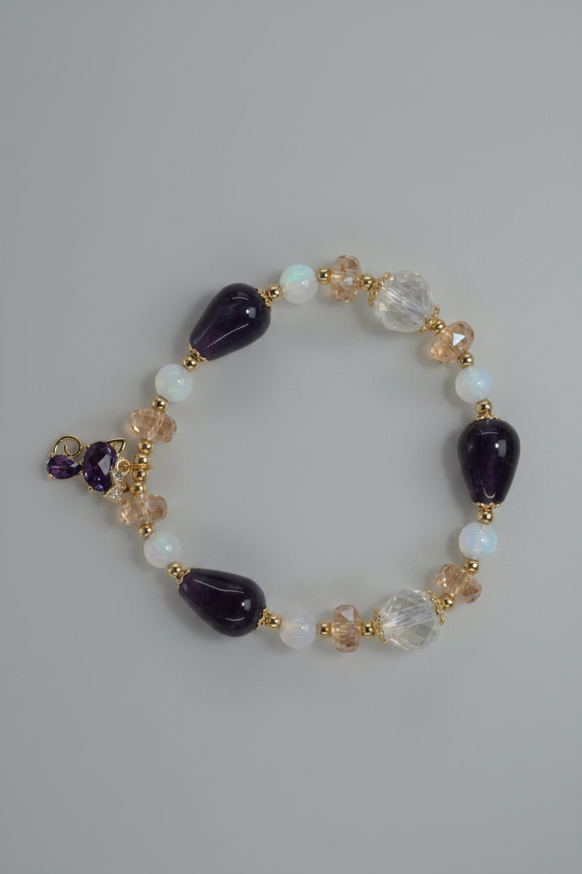 Amethyst Austrian Crystal Bracelet