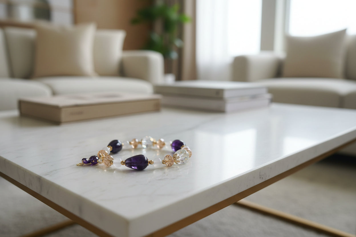 Amethyst Austrian Crystal Bracelet