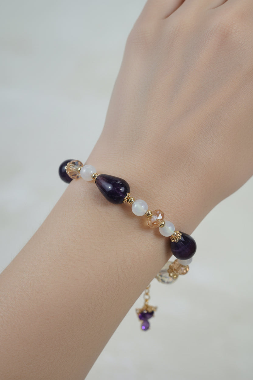 Amethyst Austrian Crystal Bracelet