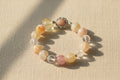 Mixed Cherry Blossom Chalcedony Bracelet