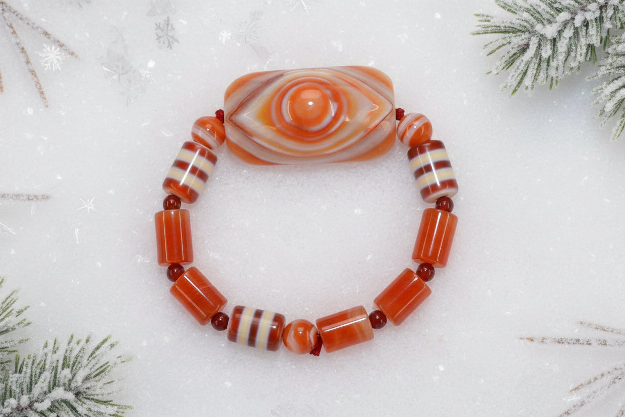 Authentic Dzi Bead Bracelet