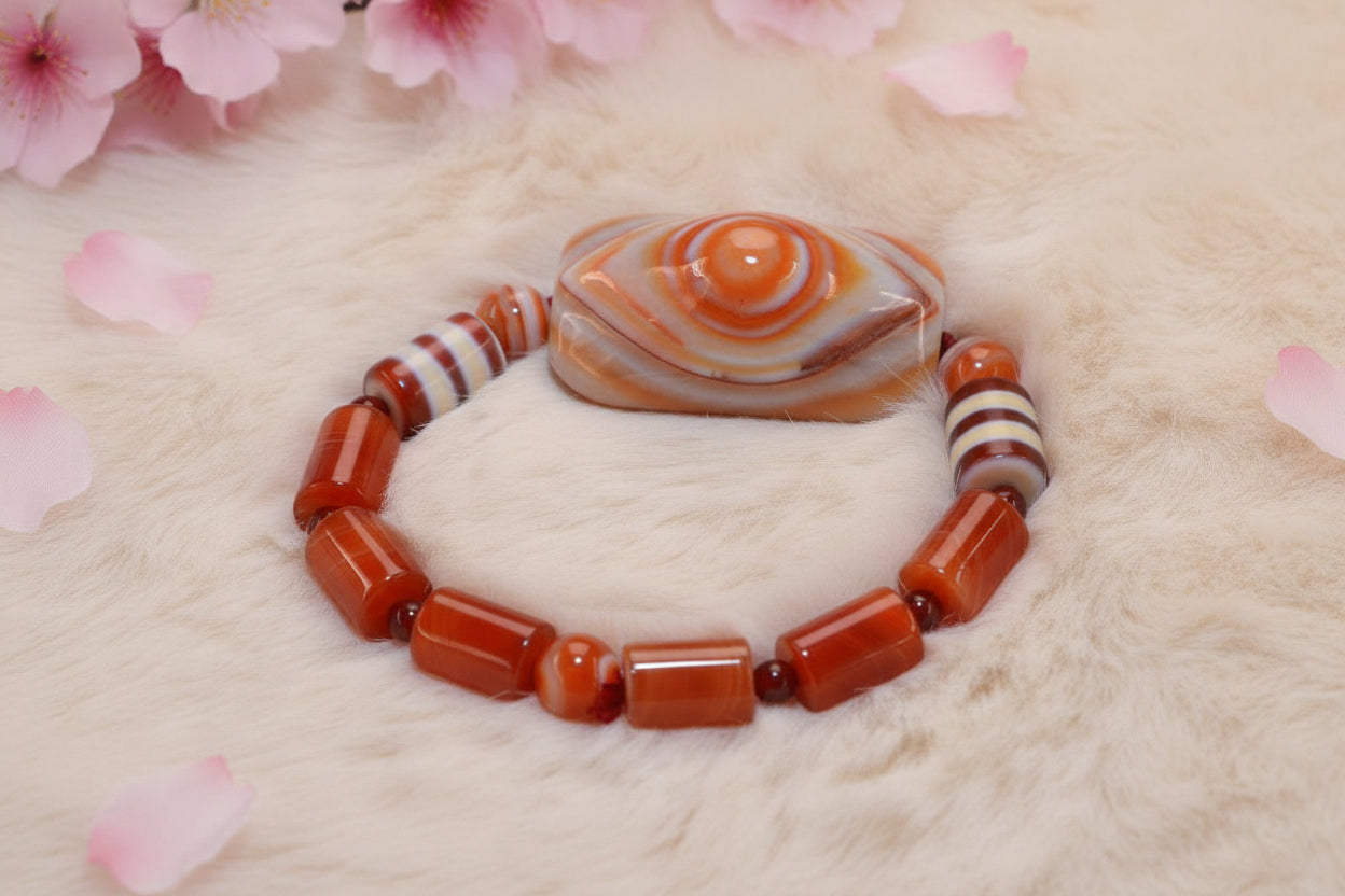 Authentic Dzi Bead Bracelet