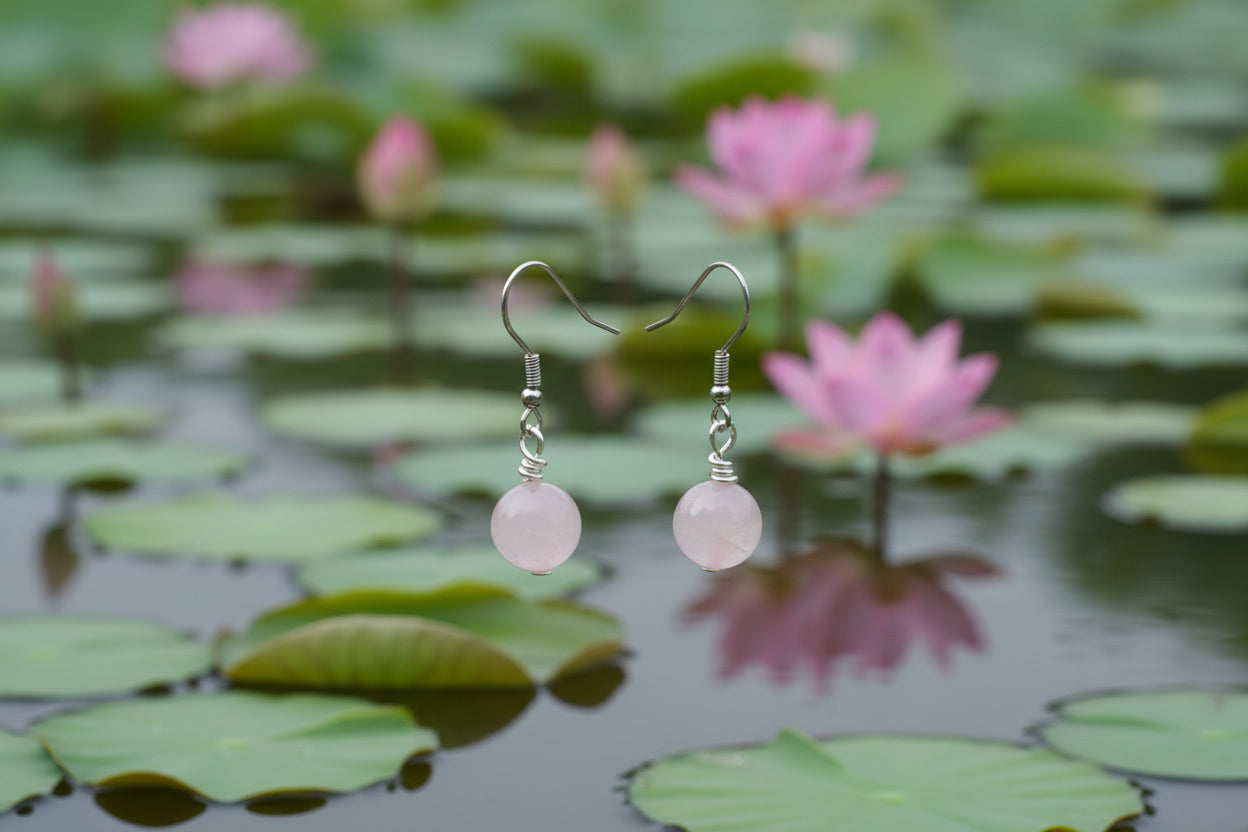 Rose Quartz Earrings