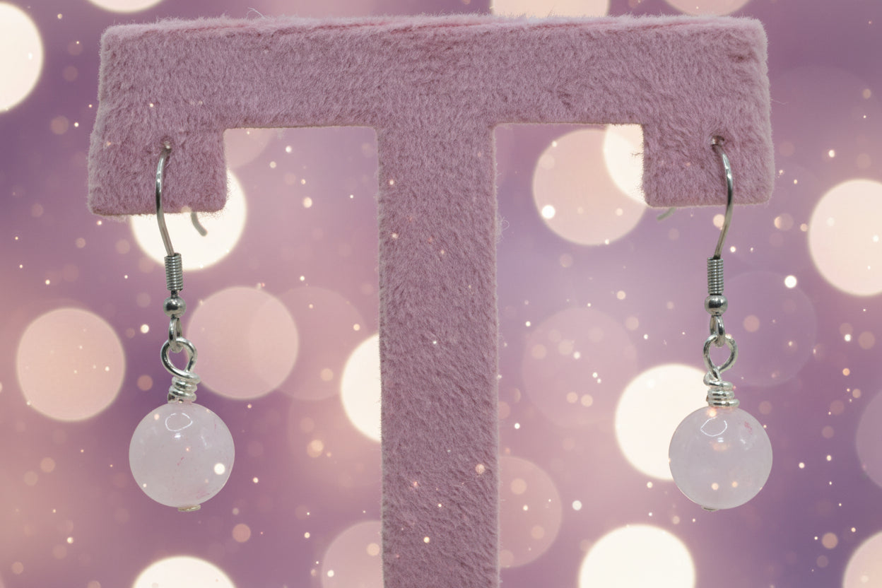 Rose Quartz Earrings